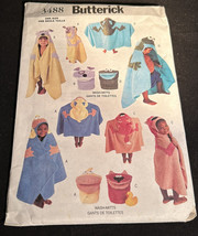 Butterick Sewing Pattern 3488 Bath Accessories Towels Kids Frog Duck Dog Uncut - £6.22 GBP