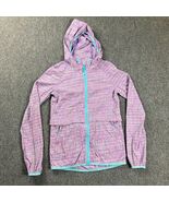Lululemon Ivivva Jacket Girls 12 Yrs Windbreaker Thumb Hole Nylon Hooded... - $39.00 CAD