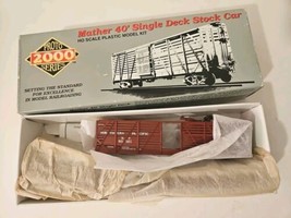 HO Train Car NORTHERN PACIFIC Mather 40&#39; Single Deck Stockcar New In Ope... - £9.24 GBP