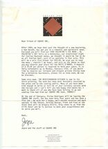 Square One Valentine Menu &amp; Letter Golden Gateway Commons San Francisco ... - $1.98