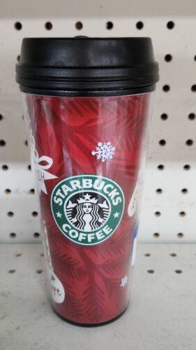 Starbucks Red Christmas Holiday Classic Mermaid Logo Tumbler Mug Cup 16 Oz - $19.70
