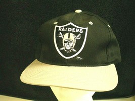 Oakland Raiders Vtg Team Nfl Shield Snapback Hat Football Cap Kmg Pro Model Nwt! - £38.15 GBP