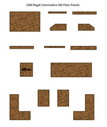 1988 Regal Commodore 360 Floor Panels Boat EVA Faux Foam Teak Deck Floor... - $1,639.88 CAD