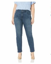 NYDJ Women&#39;s Marilyn Straight Leg Denim Jeans, Lupine, 18 Blue 32&quot; Inseam 16&quot; LO - £73.21 GBP