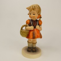 Hummel School Girl Figurine TM 5 Girl with Basket and Backpack #81/0 ABJW6 - $29.00