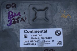 09 Bmw E60 E82 E80 E92 135i 335i 535i N54 ECU DME CAS3 Computer Immobilizer Fob image 3