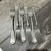 Vintage Wallace Bros 900 Set of 6 Forks WB W 900 Made in USA - $34.64