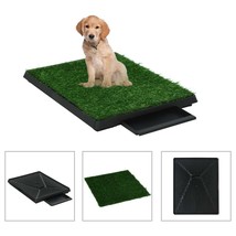 Pet Toilets 2 pcs with Tray &amp; Faux Turf Green 63x50x7 cm WC - £50.58 GBP