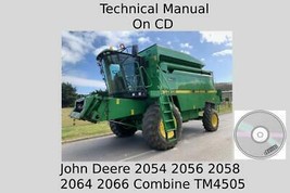 John Deere 2054 2056 2058 2064 2066 Combine Technical Manual TM4505 On CD - £14.26 GBP
