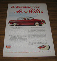 1952 Vintage Ad The New Aero Willys Aero-Ace Willys-Overland Motors Toledo,OH  - $14.53