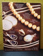 O&#39;Gallerie Annual Holiday Fine Jewelry Auction Catalog December 7 2015 - £14.72 GBP
