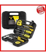 Ergonomic 9-Piece Hand Tool Kit with Blow Molded Storage for Home Essent... - $46.81 CAD