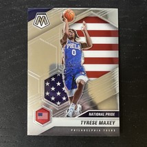 2020-21 Panini Mosaic Basketball Tyrese Maxey National Pride #259 76ers - £1.57 GBP