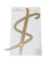 Park Lane Goldtone Metal Numbers Dollar Sign Doorplate Craft Initial New 4 x 6 - £5.31 GBP