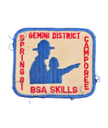 Vintage BSA Boy Scout Camp Patch: Gemini District Spring Camporee 1981 - $2.92