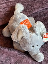 Small Gund Kids Gray Plush ELEPHANT Stuffed Animal that once made sounds and lit - £7.46 GBP