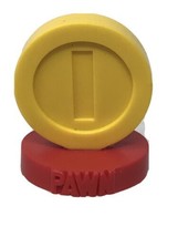 SUPER MARIO Chess Piece PAWN Gold Coin Collectors Edition Cake Topper - £3.11 GBP