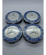75mm Mercedes-Benz Light Blue Wheel Center Hub Caps Emblem replacement, ... - $436.17 MXN