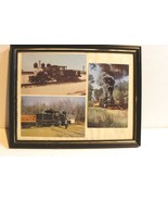 VINTAGE RAILROAD POSTERS/PRINTS - SHAY/.HEISLER STEAMERS (3) -FRAMED 11&quot;... - $23.46 CAD