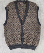 Paolo Conti Vest Mens Extra Large Multicolor Wool Blend Casual Grandpa V... - $39.59