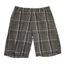 Oneill Shorts Men&#39;s Size 33 Geometric Gray Black Casual Shorts Beach - $17.83