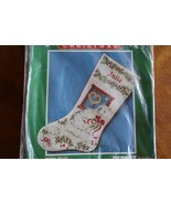 Bernat Crosstitch SNOWBALL AND PUFF Christmas Stocking Cat Kitten White ... - $442.76 MXN