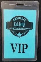 K.D. LANG - VINTAGE ORIGINAL CONCERT TOUR LAMINATE BACKSTAGE PASS - £11.80 GBP