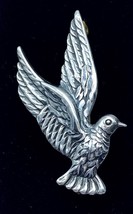 Vintage Sterling Silver Bird Pin Brooch Very Detailed Double Stamped 5.8 Grams  - £15.45 GBP
