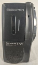 Olympus Pearlcorder S701 Handheld Micro Cassette Voice Recorder Dictaphone Black - £21.97 GBP