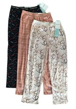 Calvin Klein Kid&#39;s 3 Pack Pajama Pants Lounge Sleep Pajamas Sz M 7/8 Multicolor - £15.56 GBP