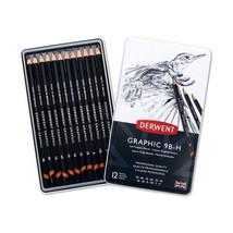 Derwent 9B-H Graphic Sketch Lead Pencil (12pk) - £49.68 GBP