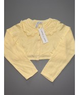 Size 4 JANIE and JACK  Crochet Lace Collar Cropped Cardigan  BNWT - $40.27 CAD