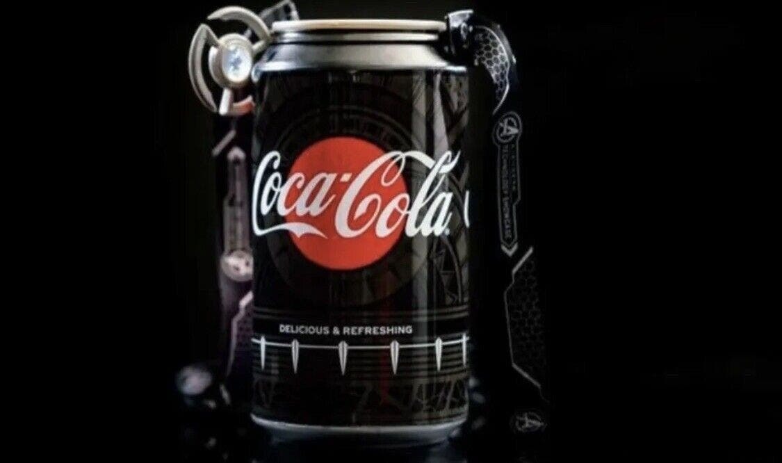 Disney Parks Cup Avengers Campus Black Panther Wakanda Coca Cola Oversized Can - £8.28 GBP