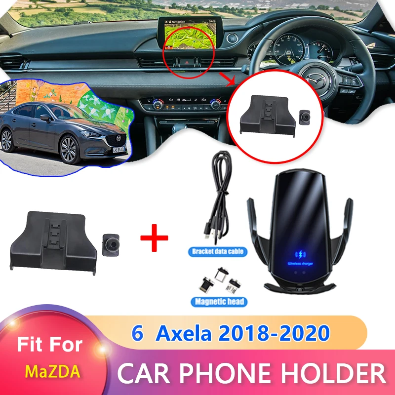 For Mazda 6 GJ1 GL MK3 2018 2019 2020 Wireless Car Charger Mount Phone Holder - £32.90 GBP