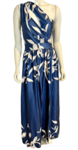 X&amp;Z Blue and Off White Print Halter Top Maxi Dress Size S - £22.08 GBP