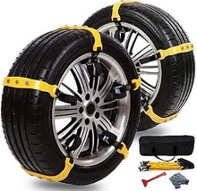 Snow Chains for SUV Car Anti Slip Adjustable Universal Emergency Thicken... - $53.84