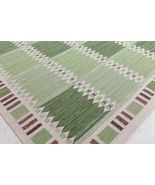 Handmade Area Rug for Living Room Kitchen Bedroom Rug Green Checkered Ho... - $527.47+