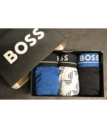 HUGO BOSS Hommes 3-Pack Multicolore Coton Extensible Coffre Caleçon Boxe... - €22,94 EUR