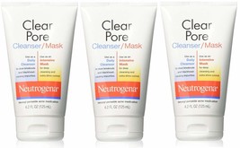 Neutrogena Clear Pore Facial Cleanser / Face Mask containing Kaolin &amp; Bentonite  - £47.15 GBP