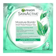 Garnier SkinActive Moisture Bomb The Super Hydrating Sheet Mask, Mattifying, 1 C - £13.58 GBP