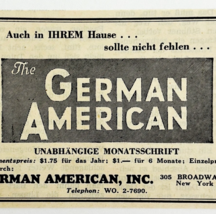 1945 WW2 German-American Advertisement Monthly Newspaper Publication NYC... - $369.57 MXN
