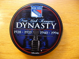 NHL Official NY Rangers Dynasty Sport Museum Of America Hockey Puck - £59.77 GBP