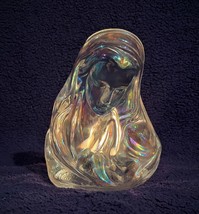 Lovely Vintage Rainbow Fenton Glass Virgin Mary Candle Lamp - £22.38 GBP