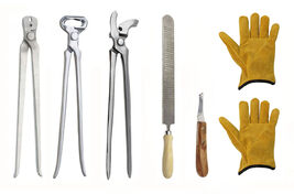 Horse Farrier Tool Essentials 6-Piece Groom Hoof Care Trim Tool Kit 984155 - $89.09