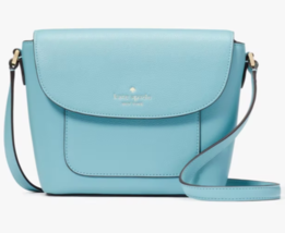 Kate Spade Elsie Smoky Blue Leather Crossbody KE390 Dark Pink NWT $299 Retail FS - £79.12 GBP