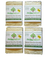 4 DuraFresh Natural Okra Eco-Scrubby 2 Packs Eco-Responsible Tough 8 Pad... - $395.79 MXN