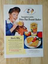 Vintage 1950 Peter Pan Peanut Butter Full Page Original Ad - 921 - £5.24 GBP