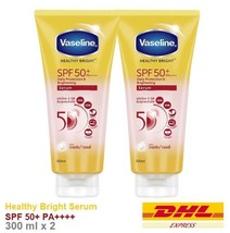 2 Vaseline Healthy Bright Serum SPF 50+ PA++++ Daily Protect Brightening 300 ml - £28.40 GBP