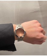 Ambush Style Faceless Bezel Watch Wrist Band Bracelet, Silver Stainless ... - £31.26 GBP