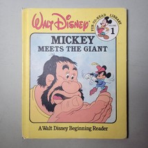 Walt Disney Mickey Meets the Giant book - Fun To Read Library Vol 1 Vintage 1986 - £7.16 GBP